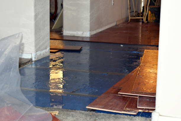 Professional Flood Damage Repair technician working in Baldwin, NY